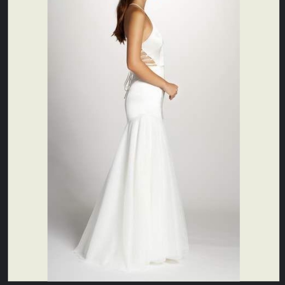 NWT Fame and Partners Alexandria Satin & Tulle Gown